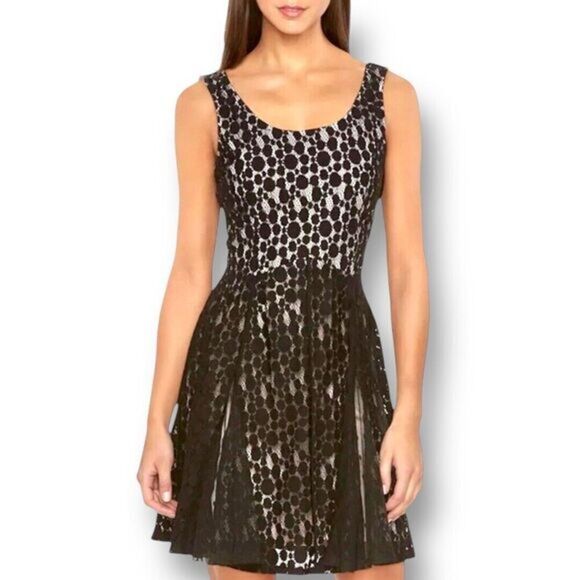 Disney Minnie Rocks the Dots S Black Polka Dot Lace Mini Dress Whimsigoth Witchy - Picture 1 of 11